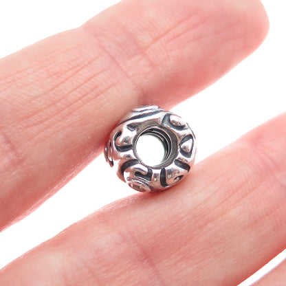 PANDORA 925 Sterling Silver Yellow C Z Day Dream Slide Bead Charm