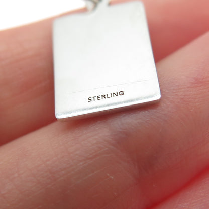 925 Sterling Red Enamel I Think Mine Got Hit By A Truck Minimalist Charm Pendant