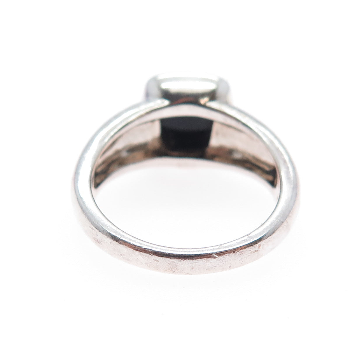 MICHELLE ALBALA 925 Sterling Silver Vintage Real Opal Inlay Ring Size 8