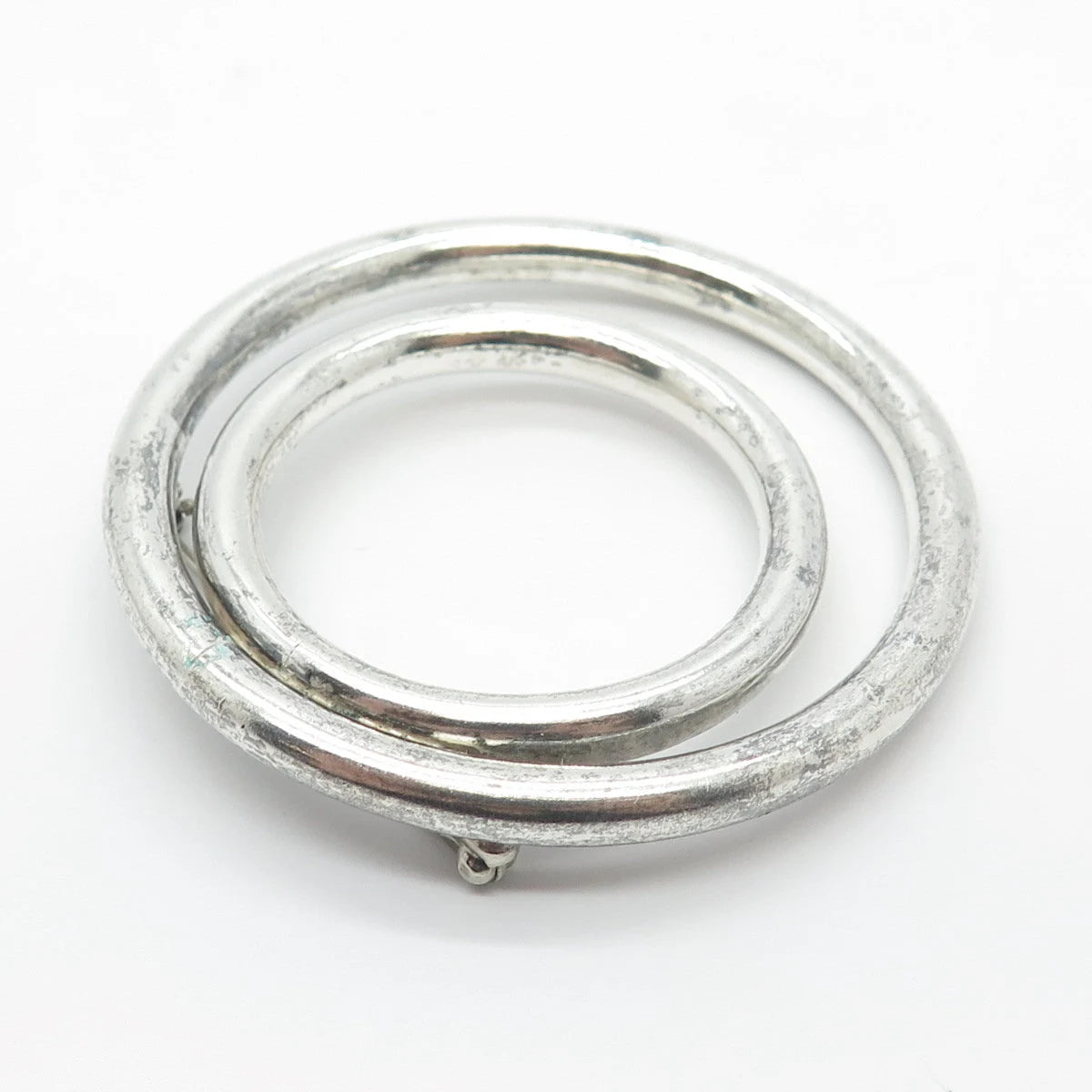 925 Sterling Silver Vintage Mexico Modernist Pin Brooch