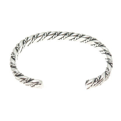 Old Pawn 925 Sterling Silver Southwestern Native Symbol Adjustable Bracelet 6.5"
