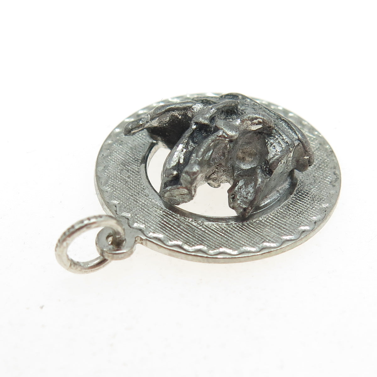 925 Sterling Silver Antique Art Deco Sail Boat Charm Pendant