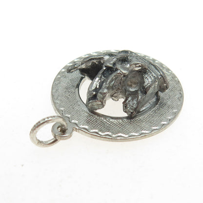 925 Sterling Silver Antique Art Deco Sail Boat Charm Pendant