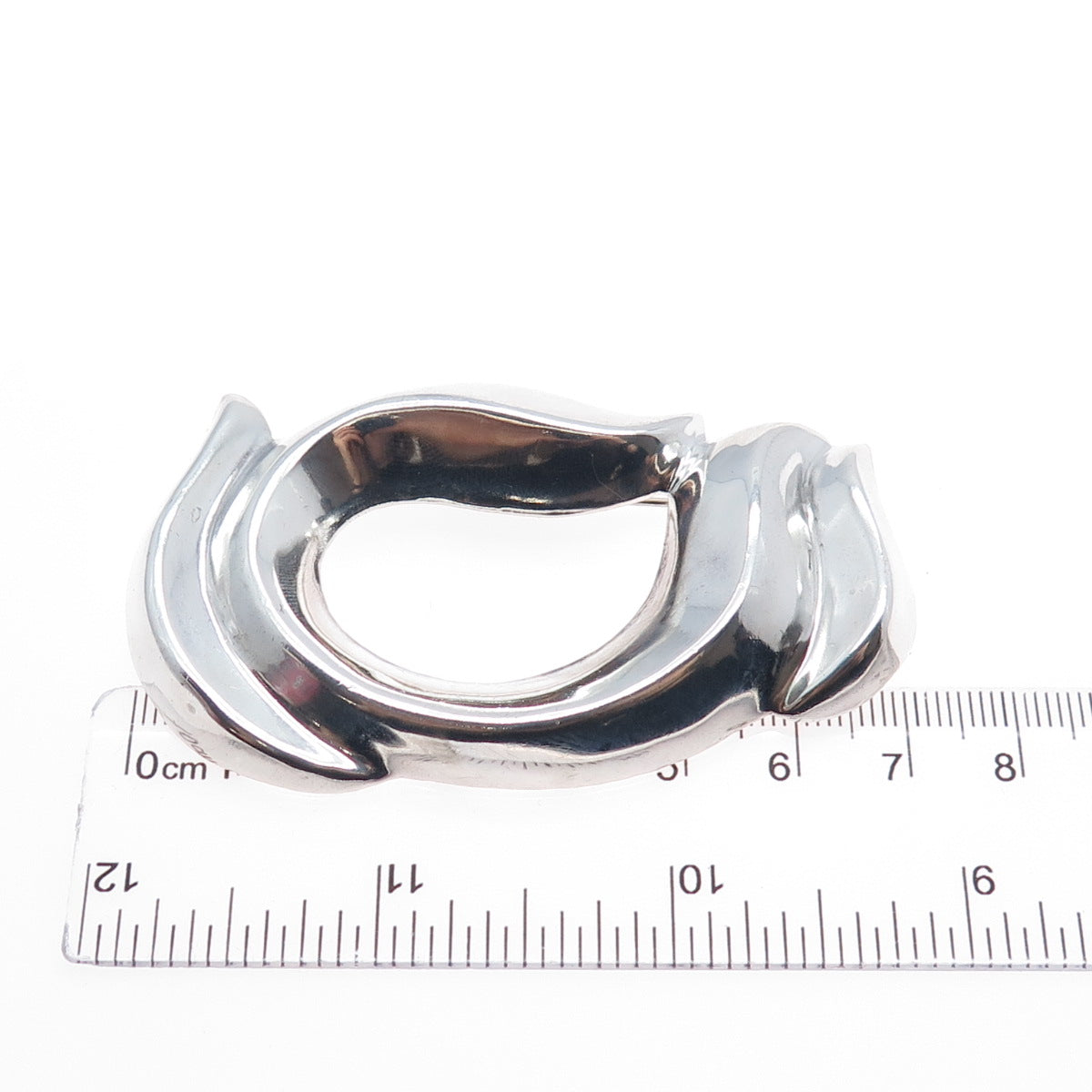 925 Sterling Silver Vintage Mexico Modernist Pin Brooch