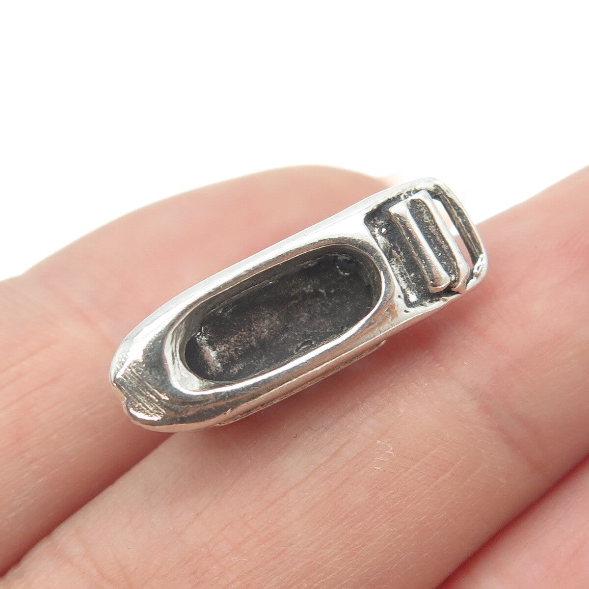 925 Sterling Silver Vintage Cruise Ship Minimalist Charm Pendant