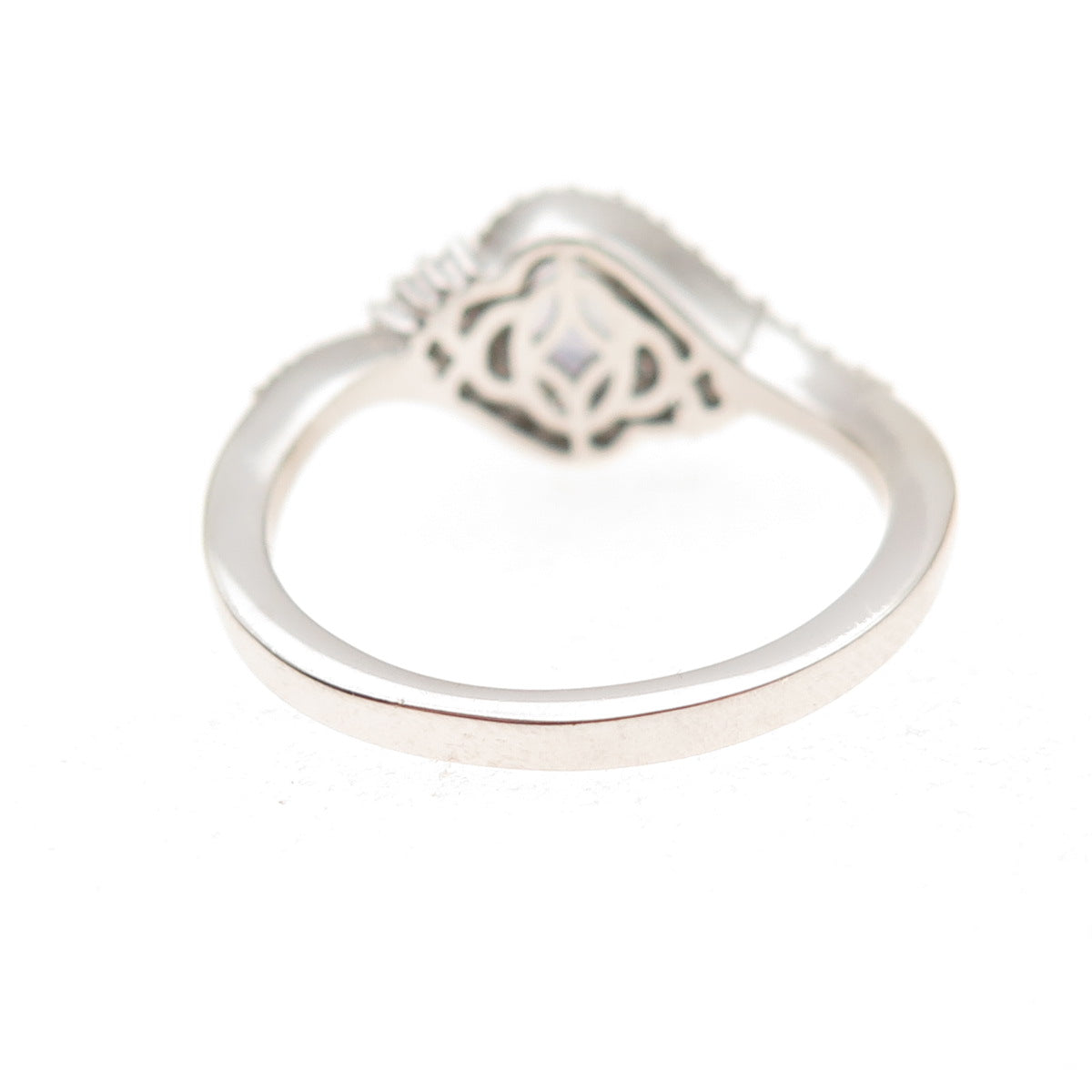 Chuck Clemency 925 Sterling Silver Real Green Amethyst & White Topaz Ring Size 8