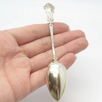800 Silver Antique Demitasse Tribal God Spoon