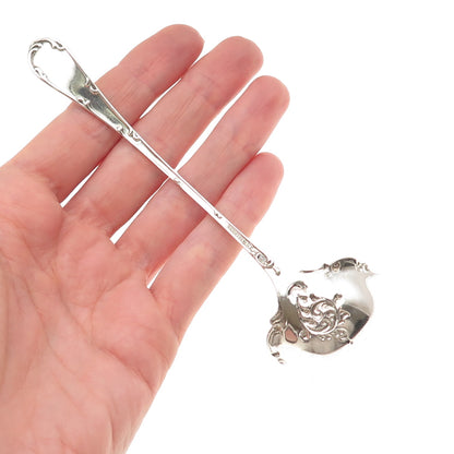 TOWLE 925 Sterling Silver Antique 1895 Rustic Solid Piece Cream Ladle