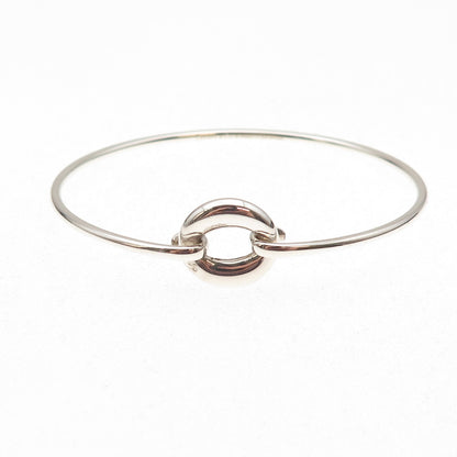 Tiffany & Co. Elsa Peretti 925 Sterling Vintage Sevillana O Bangle Bracelet 6"