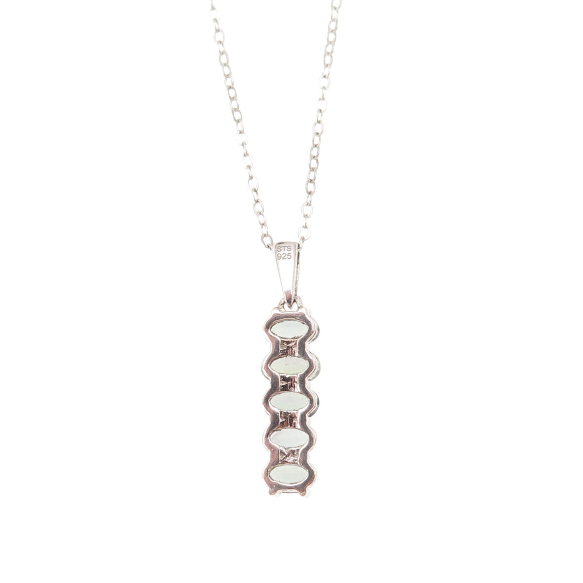 Chuck Clemency 925 Sterling Silver Real Iolite Cable Chain Necklace 20"