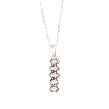 Chuck Clemency 925 Sterling Silver Real Iolite Cable Chain Necklace 20"