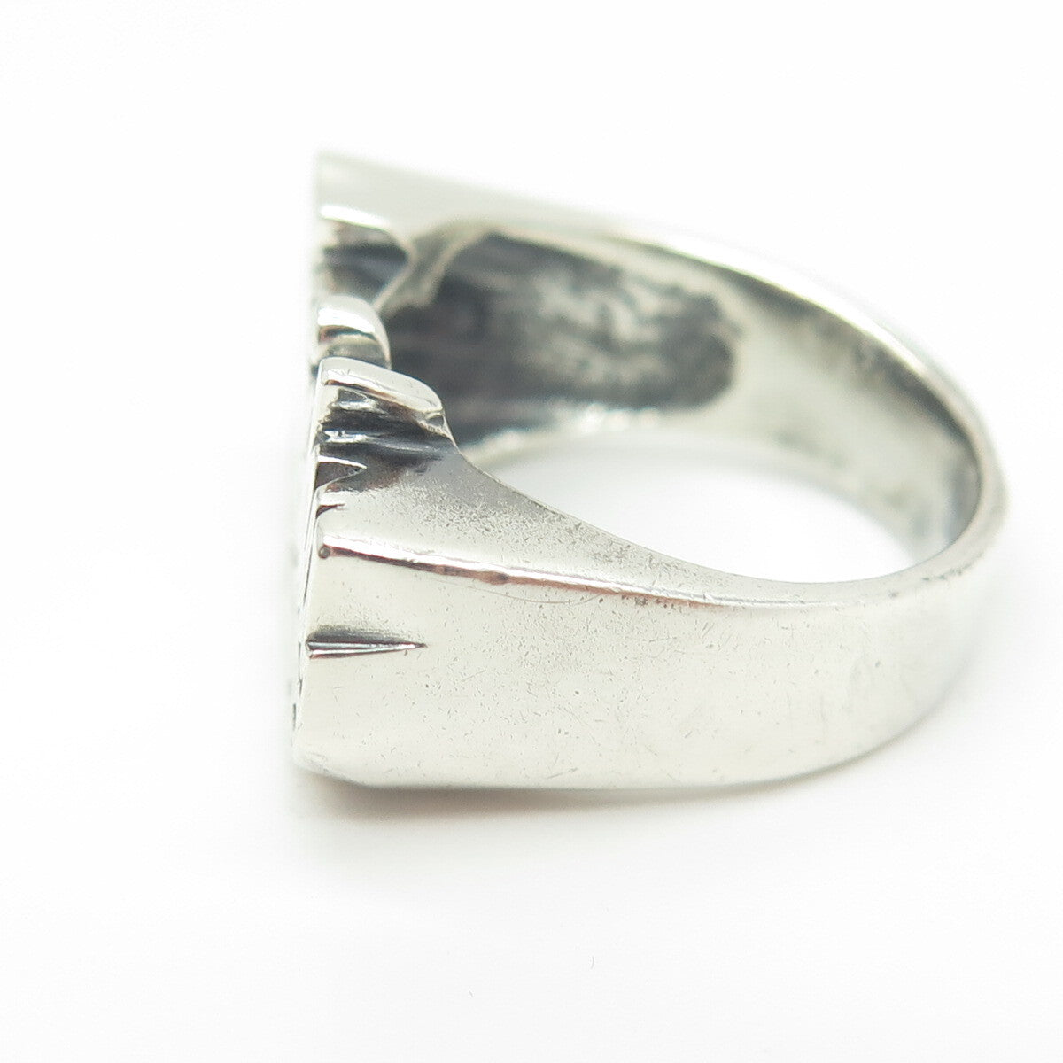 925 Sterling Silver Vintage "Tanisha" Name Oxidized Ring Size 9