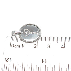 925 Sterling Silver Vintage Italy Chalice / Goblet Judaica Minimalist Pendant