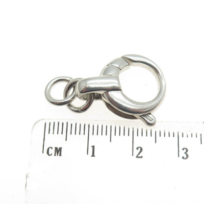 925 Sterling Silver Vintage Italy Bracelet & Necklace Spring Ring Lock Clasp