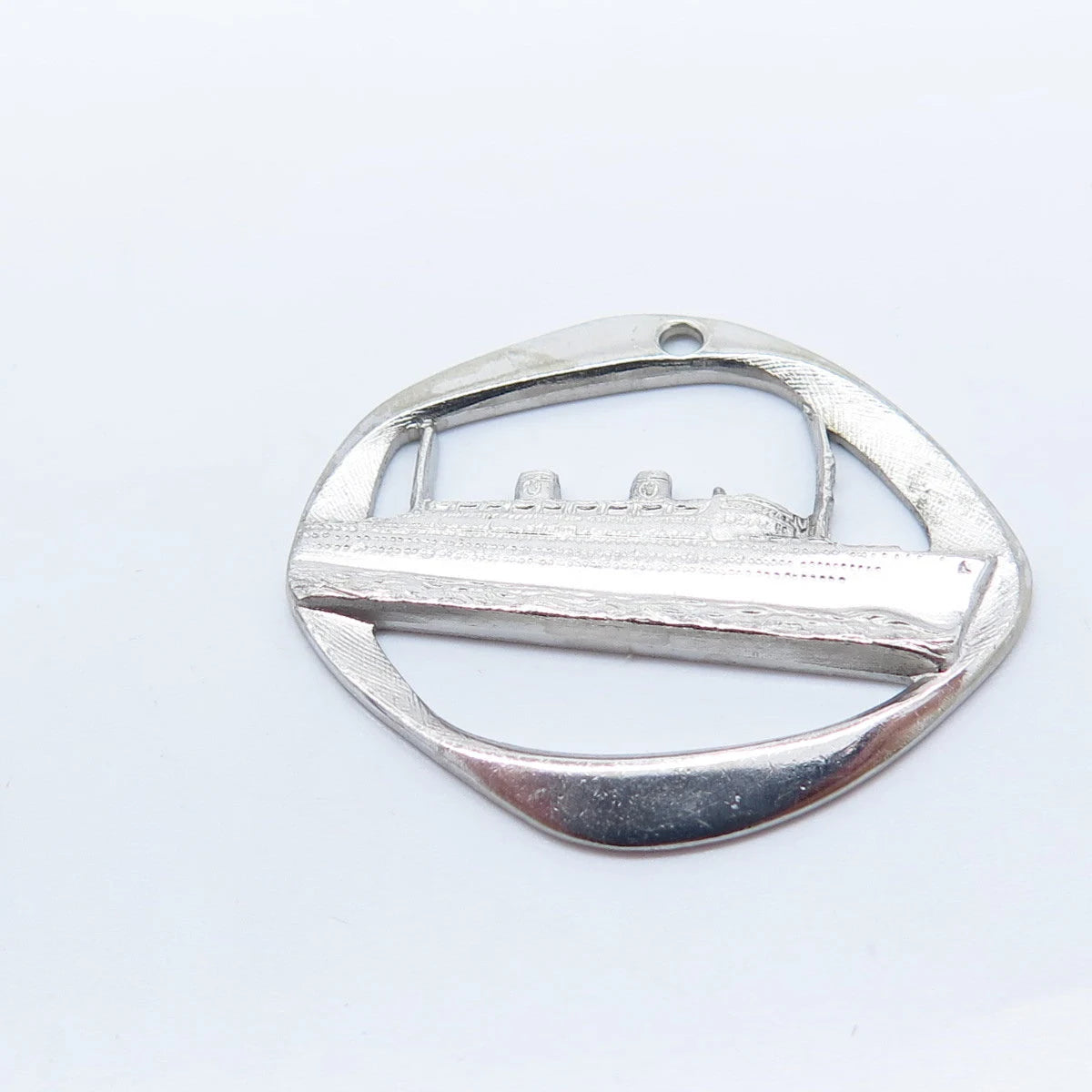925 Sterling Silver Vintage S S Homeric White Star Line Pendant