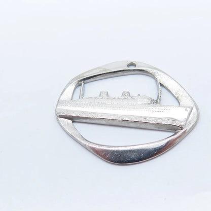 925 Sterling Silver Vintage S S Homeric White Star Line Pendant