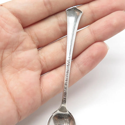 WALLACE SILVER Sterling Silver Antique Art Deco 1915 Mt Vernon Coffee Spoon