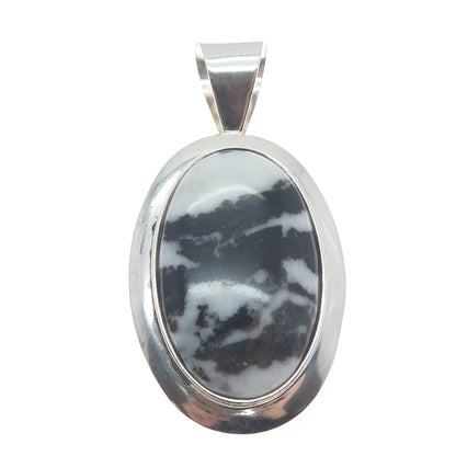 JAY KING DESERT ROSE 925 Sterling Silver Vintage Real Buffalo Turquoise Pendant