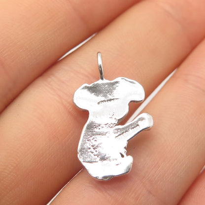 925 Sterling Silver Vintage Koala Charm Pendant