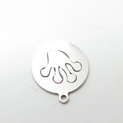 925 Sterling Silver USA Two In Town Paw Charm Pendant