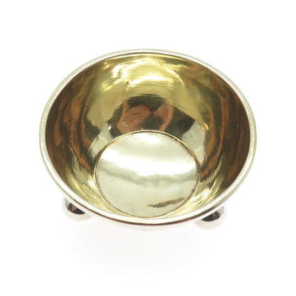 875 Silver Antique Art Deco European Engraved Saltcellar