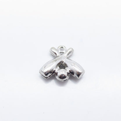 925 Sterling Silver Vintage Bowling For Good Luck Charm Pendant