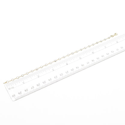 925 Sterling Silver Gold Plated Round-Cut C Z Bracelet 8.25"