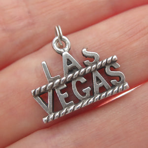 MAISELS INDIAN TRADING 925 Sterling Silver Vintage Las Vegas Oxidized Pendant
