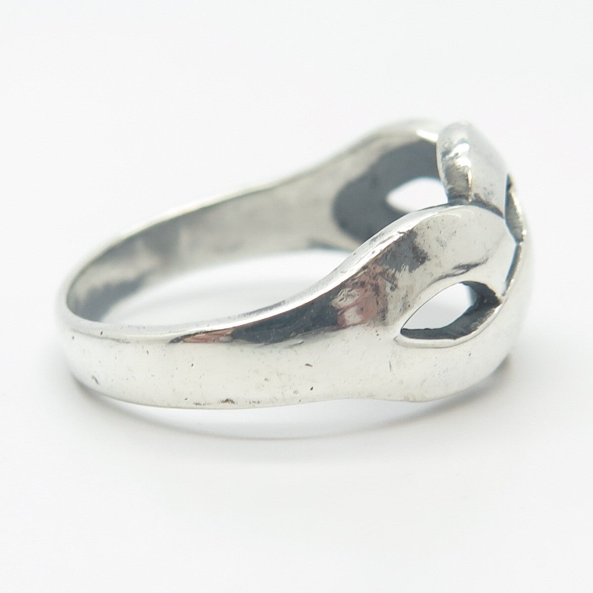 925 Sterling Silver Vintage Celtic Ring Size 11.75
