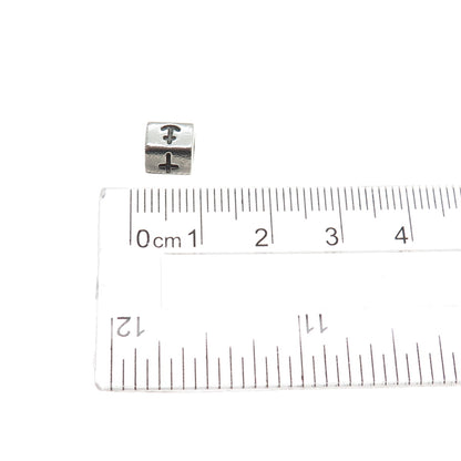 PANDORA 925 Sterling Silver Faith Hope & Love Slide Bead Charm