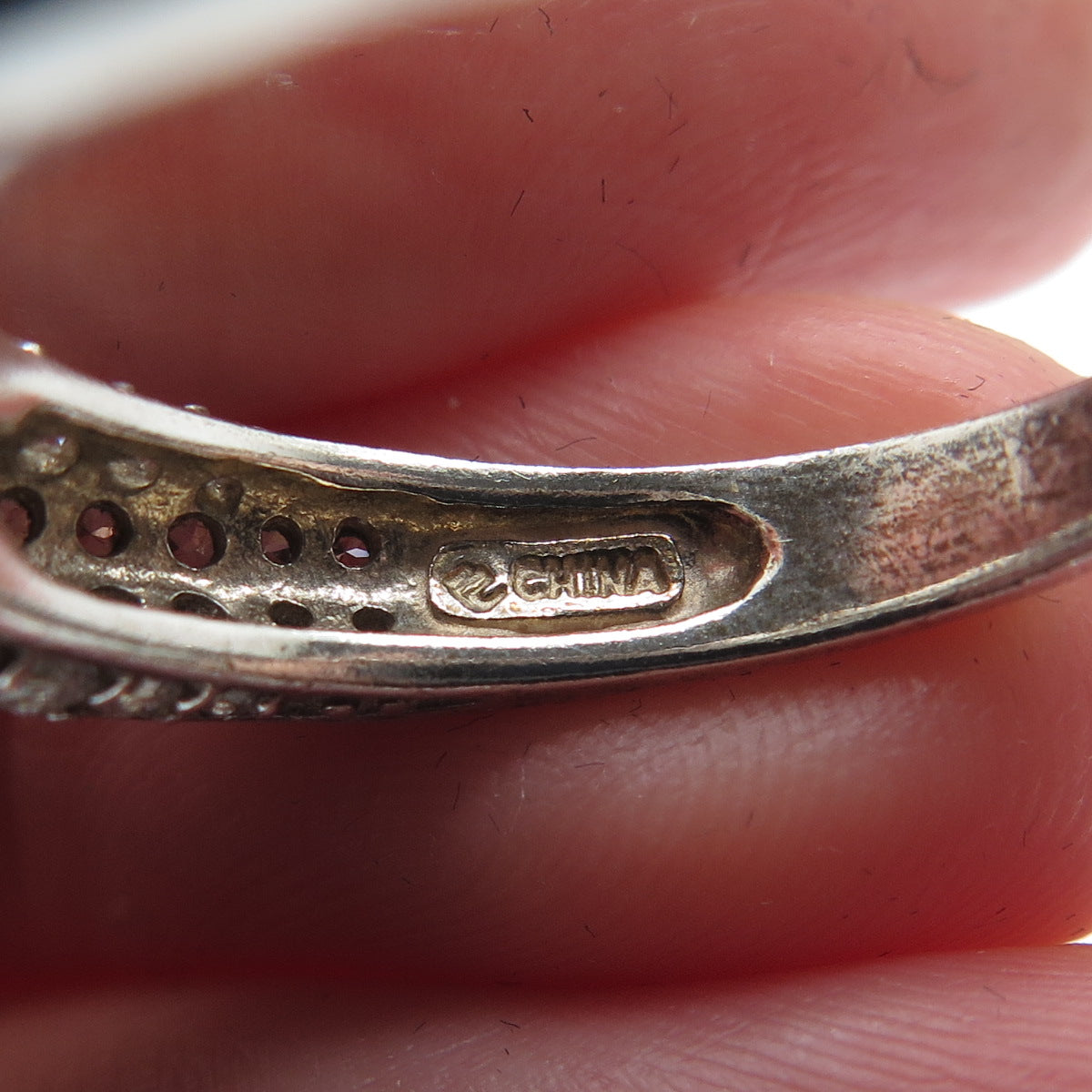 925 Sterling Silver Round-Cut C Z Engagement Ring Size 9.25