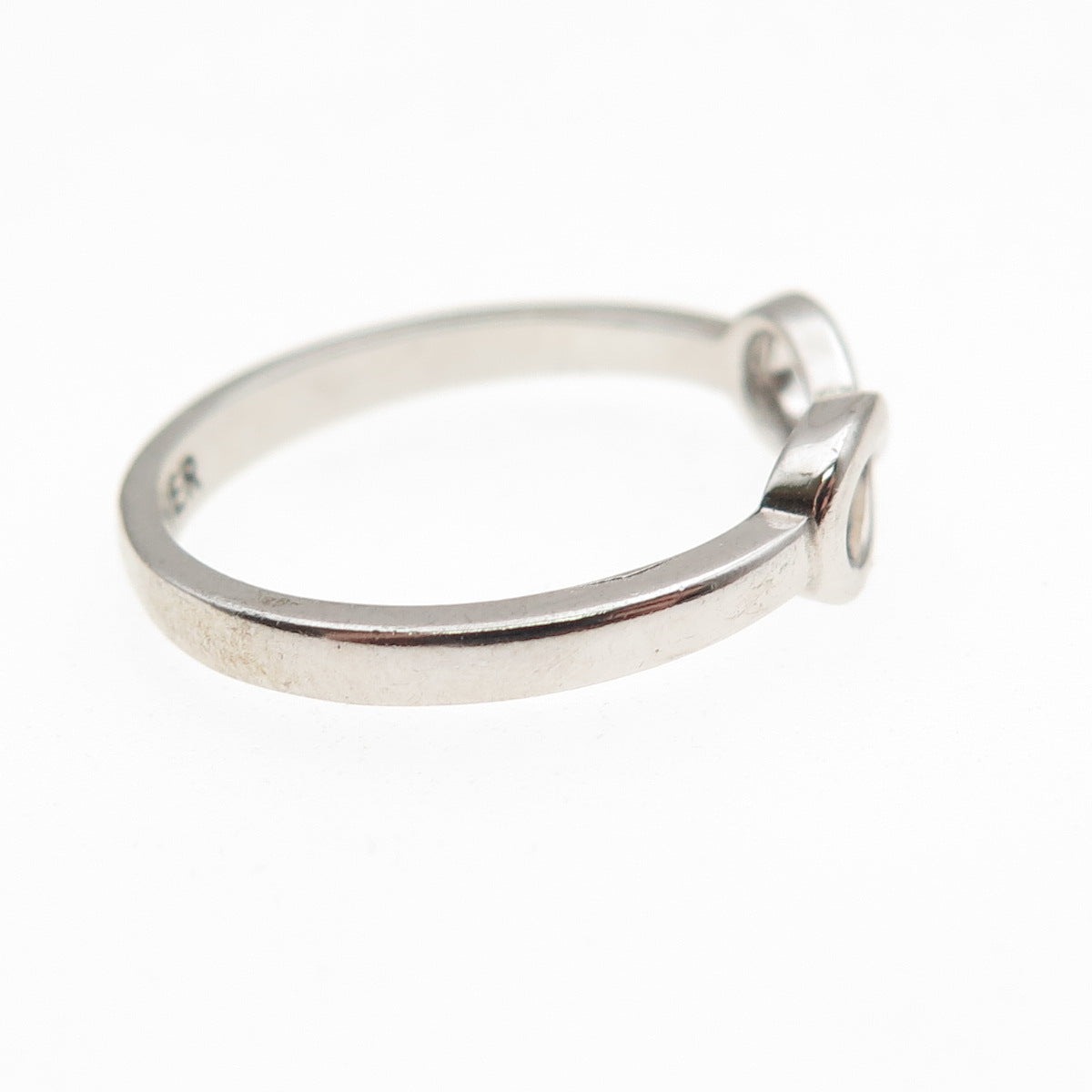 925 Sterling Silver Vintage Mother Infinity Ring Size 8