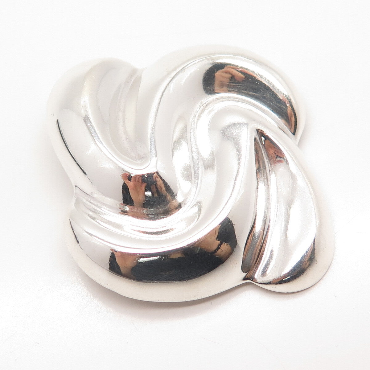 925 Sterling Silver Vintage Mexico Modernist Pin Brooch