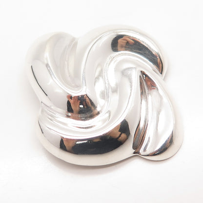 925 Sterling Silver Vintage Mexico Modernist Pin Brooch