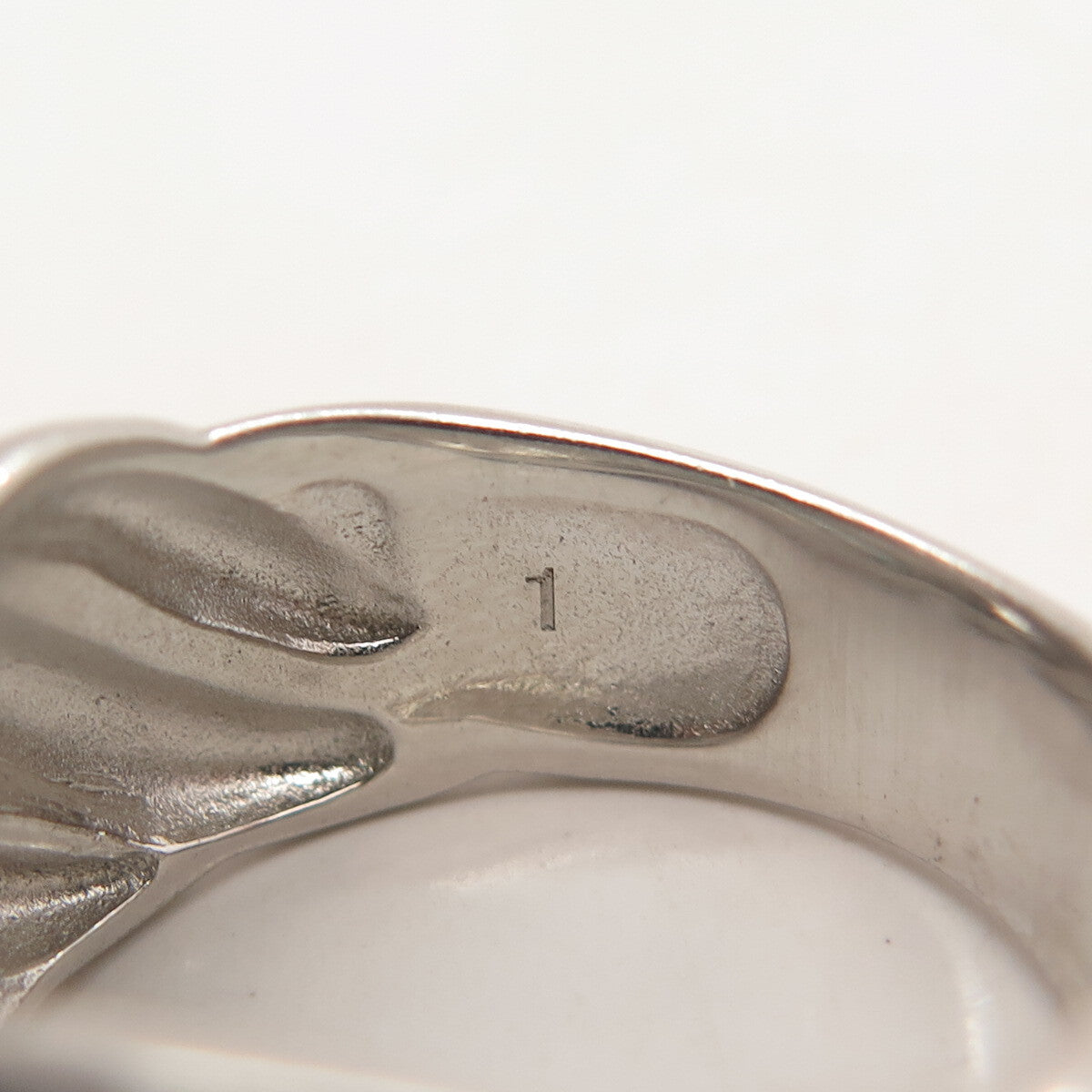 925 Sterling Silver Apatite Ribbed Crossover Ring Size 8