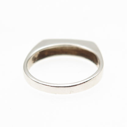 925 Sterling Silver Vintage Faith Bar Ring Size 7