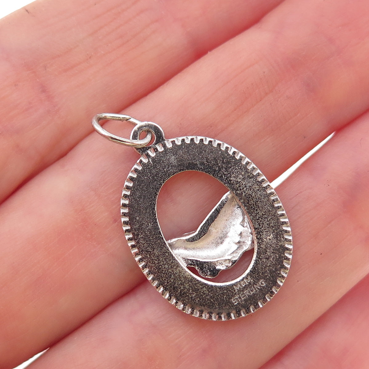 Mark Mercy 925 Sterling Silver Vintage Friendship Charm Pendant