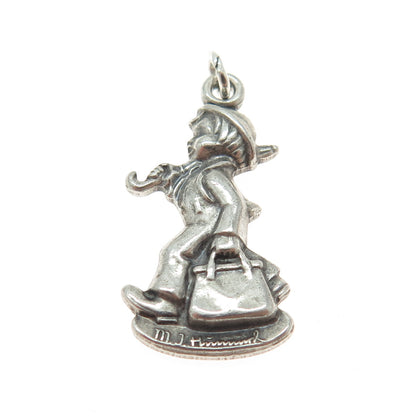 GOEBEL 925 Sterling Silver Vintage 1990 M. I. Hummel Club Charm Pendant