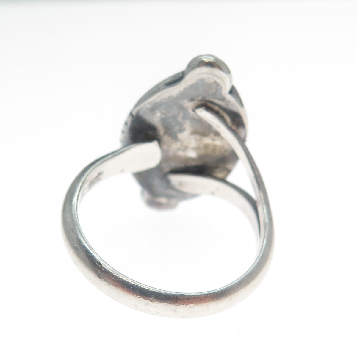 Old Pawn 925 Sterling Silver Vintage Southwestern Real Larimar Ring Size 7.75