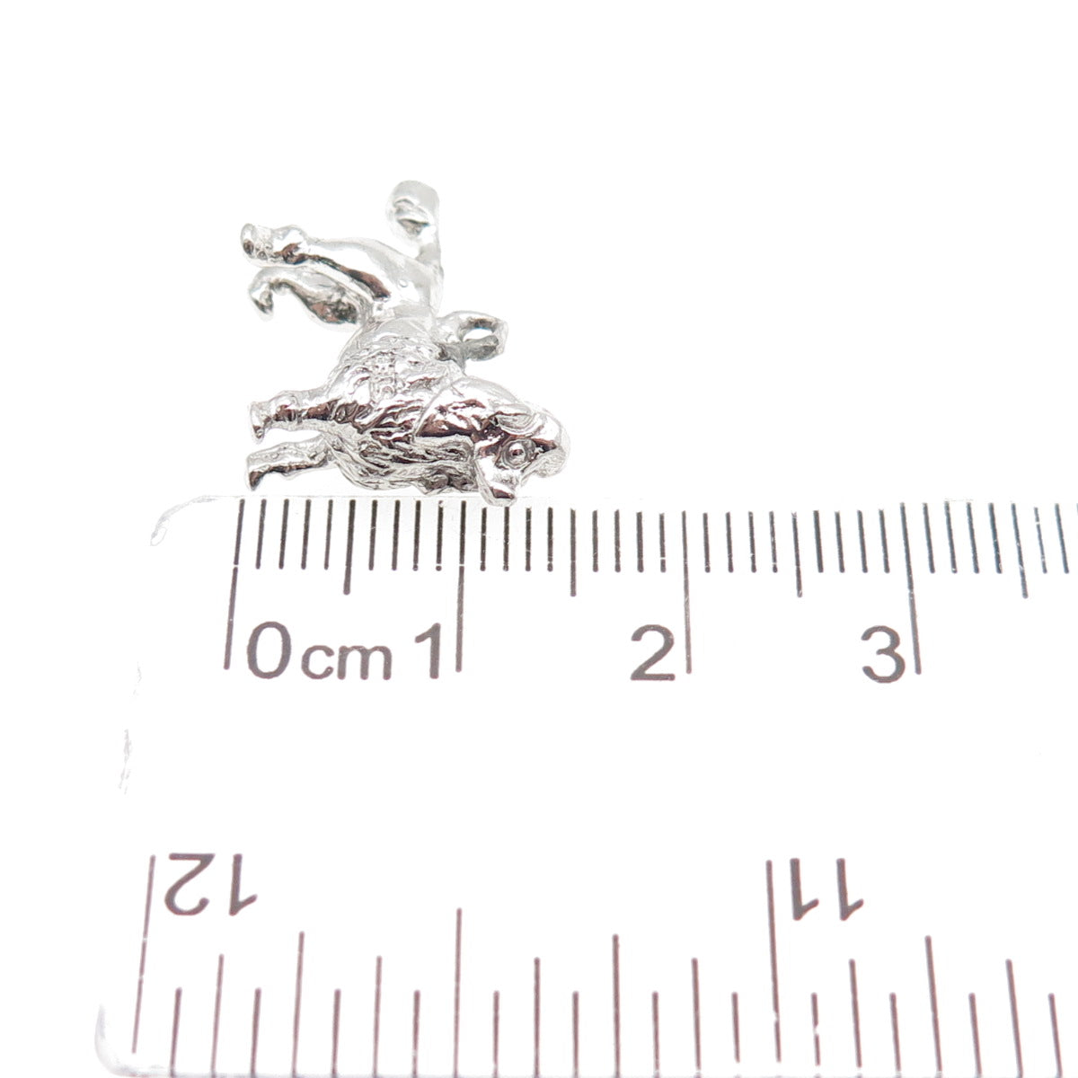 925 Sterling Silver Vintage Poodle Dog Mini 3D Charm Pendant