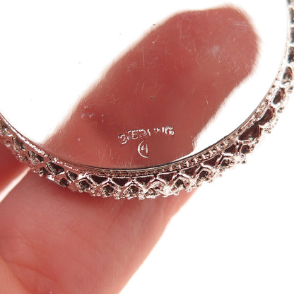 Art's Elegance 925 Sterling Silver Vintage Rhinestone Las Vegas Casino Pendant