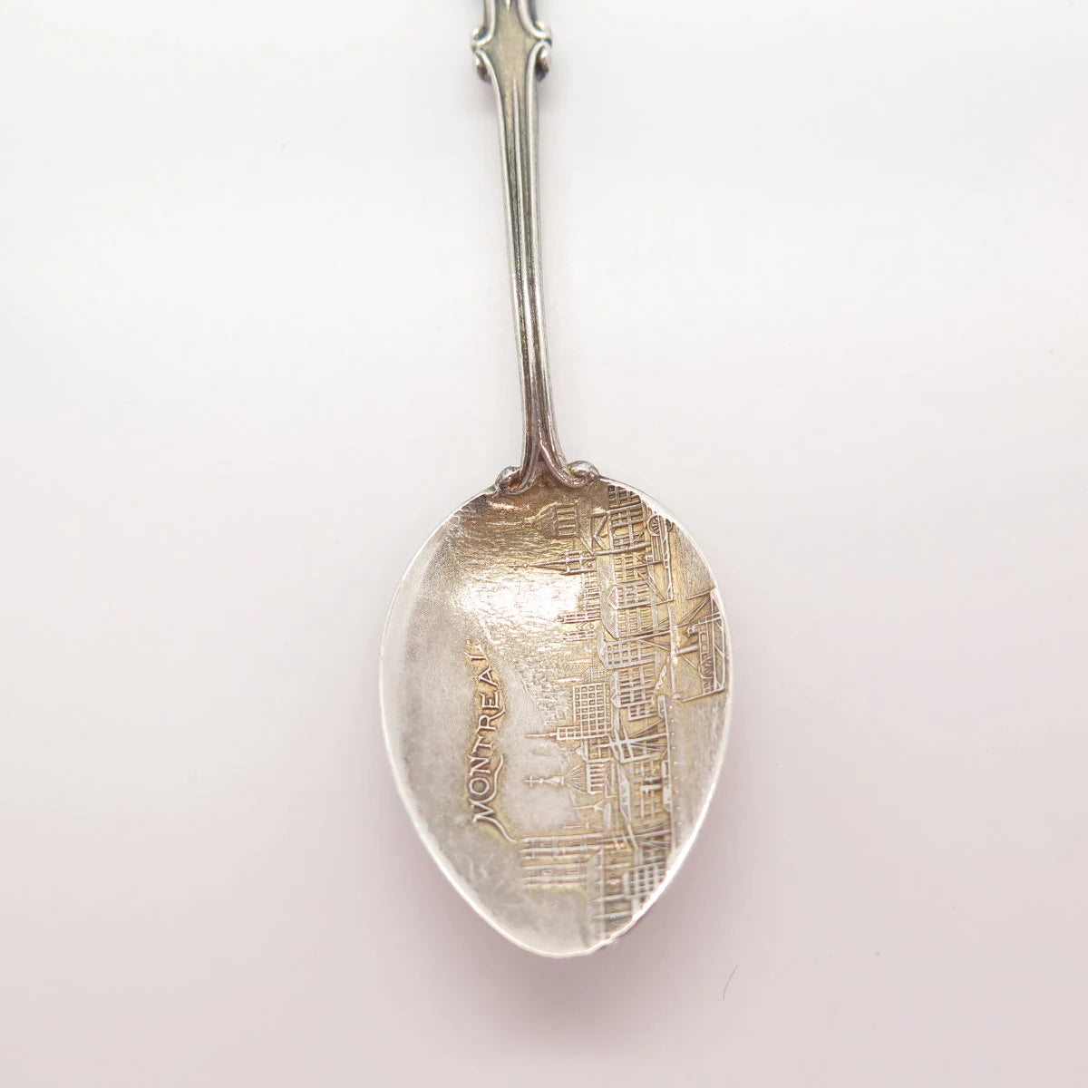 925 Sterling Silver Vintage Colrful Enamel "Canada Montreal" Spoon