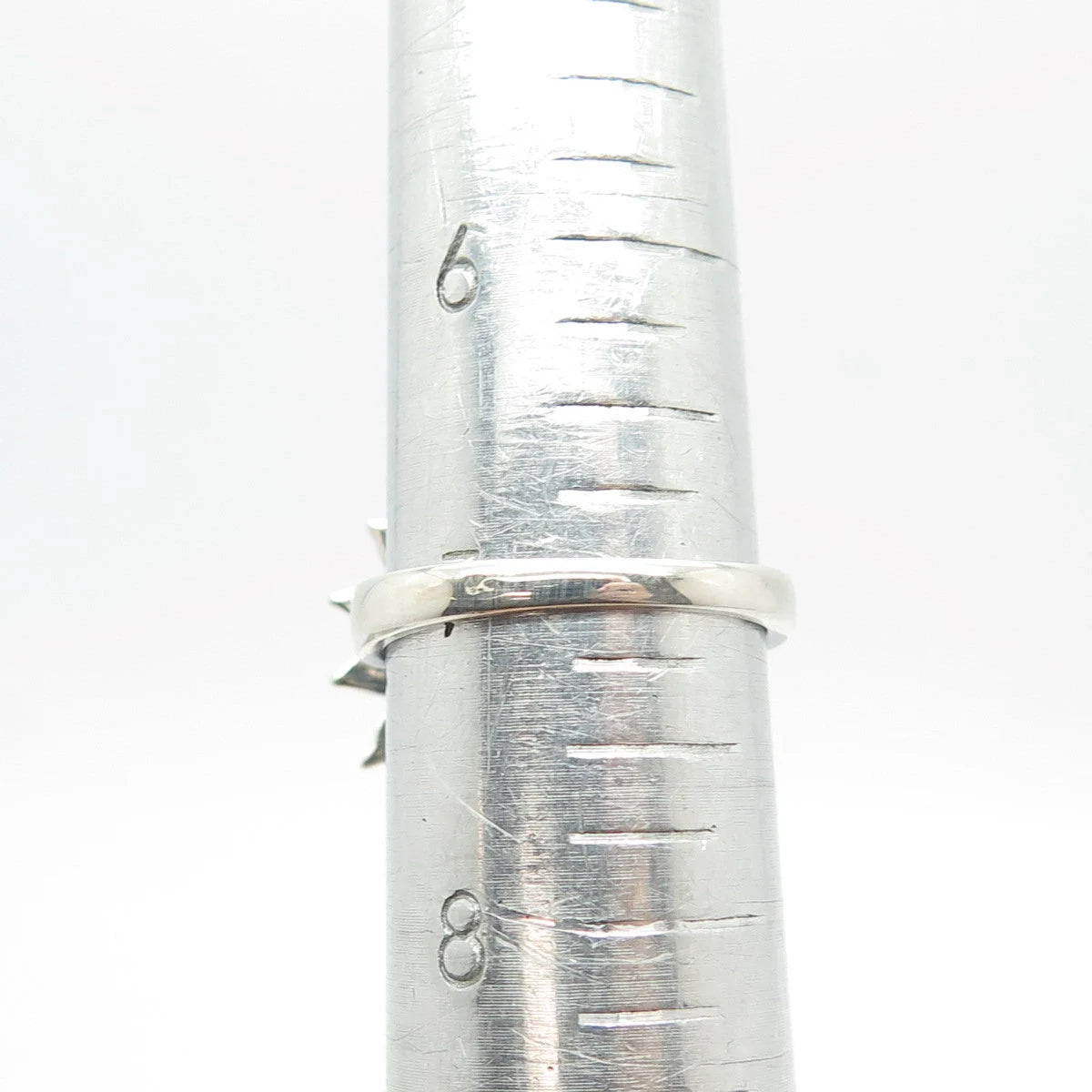 925 Sterling Silver Vintage Moon & Sun Eclipse Ring Size 7