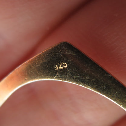 925 Sterling Silver Gold Plated Real Doublet Lapis Lazuli Modernist Necklace 36"