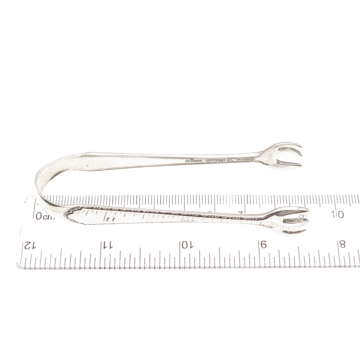 Lunt 925 Sterling Silver Antique Art Deco 1921 Treasure Sugar Tongs