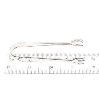 Lunt 925 Sterling Silver Antique Art Deco 1921 Treasure Sugar Tongs