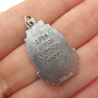 925 Sterling Silver Vintage 1964 Union County Interscholastic Medal Pendant