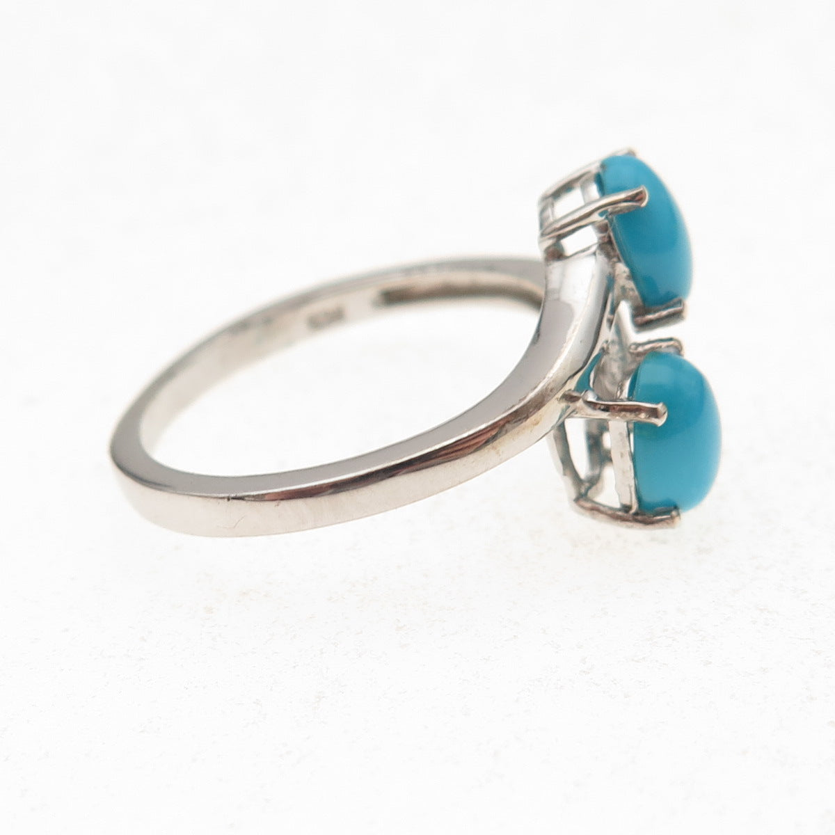 Chuck Clemency 925 Sterling Silver Real Sleeping Beauty Turquoise Ring Size 8