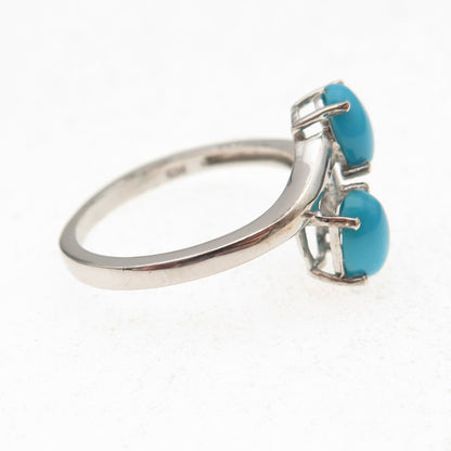 Chuck Clemency 925 Sterling Silver Real Sleeping Beauty Turquoise Ring Size 8