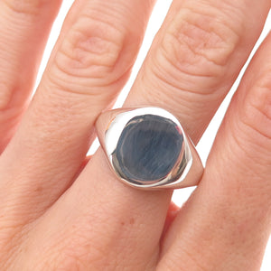 925 Sterling Silver Vintage Signet Ring Size 11.25